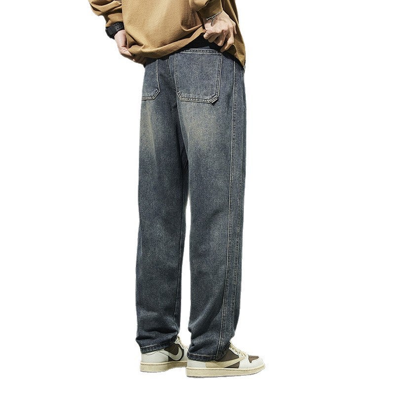 Unisex Classic Denim Jeans Loose Fit Daily Outdoor Wear - Image 5