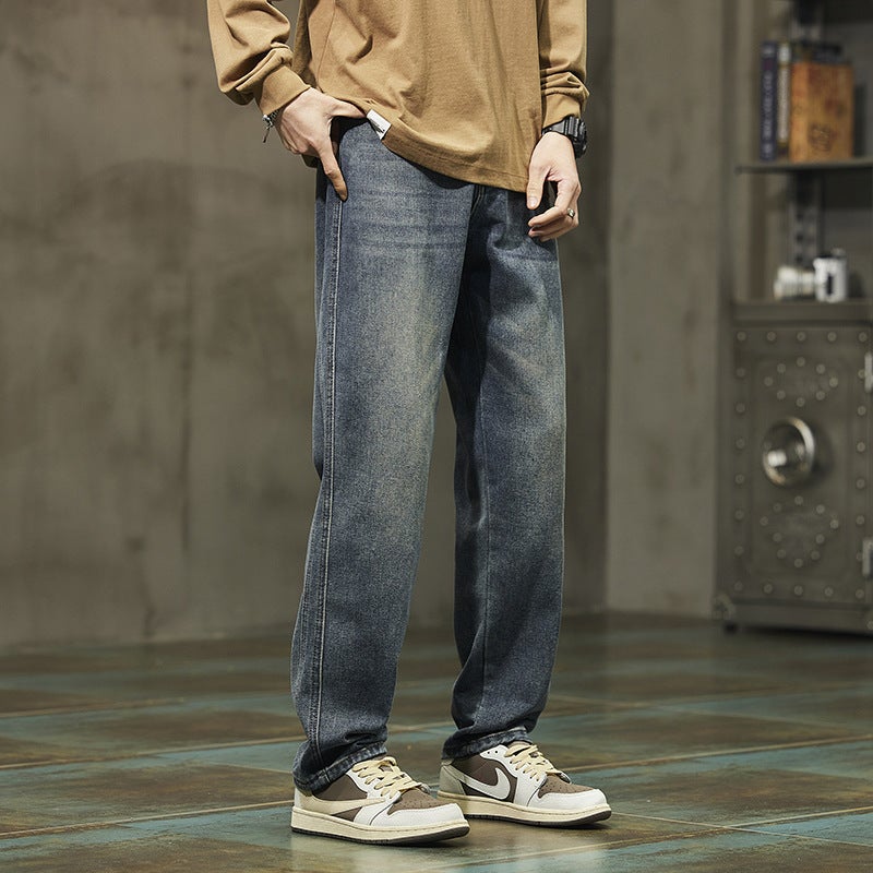 Unisex Classic Denim Jeans Loose Fit Daily Outdoor Wear - Image 2