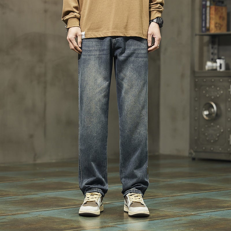 Unisex Classic Denim Jeans Loose Fit Daily Outdoor Wear - Image 4