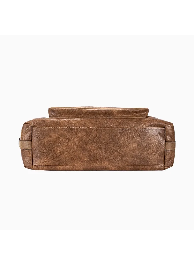 David Jones Brown The new narcisse weekend Bag-premium overnight bag for women and men- Leather Travel Bag based in france- Duffle bag with Adjustable strap By David Jones for Women | Best Price UAE