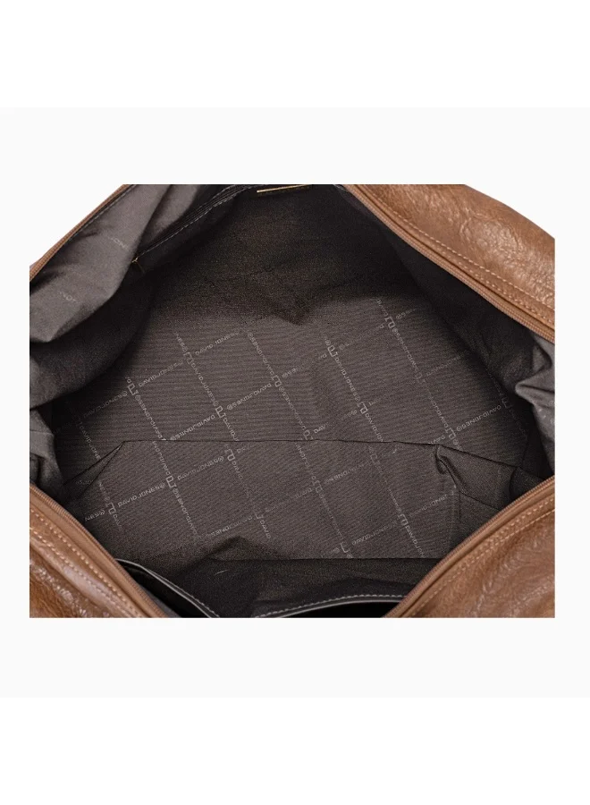 David Jones Brown The new narcisse weekend Bag-premium overnight bag for women and men- Leather Travel Bag based in france- Duffle bag with Adjustable strap By David Jones for Women | Best Price UAE