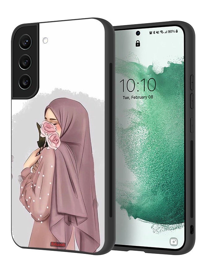 Tolwak Samsung Galaxy S21 Plus 5G Protective Case Cover Holding Roses Girl Art - Image 1