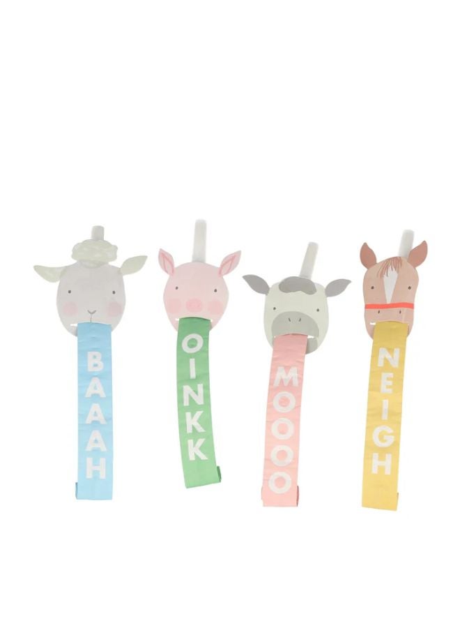 Meri Meri On the Farm Party Blowers - Image 1