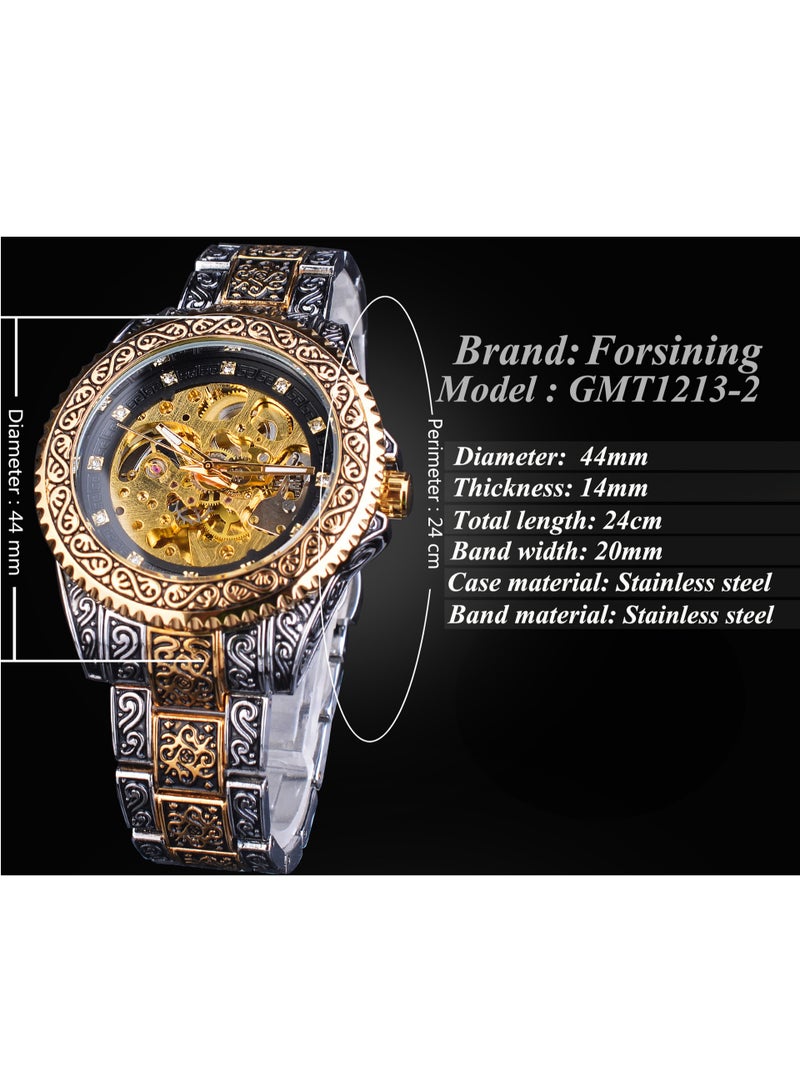 FORSINING Men's Hollow Carved Watch Automatic Watch Men's Waterproof Watch 8213 - Image 4