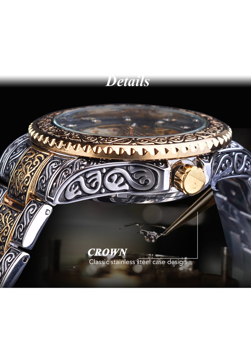 FORSINING Men's Hollow Carved Watch Automatic Watch Men's Waterproof Watch 8213 - Image 3