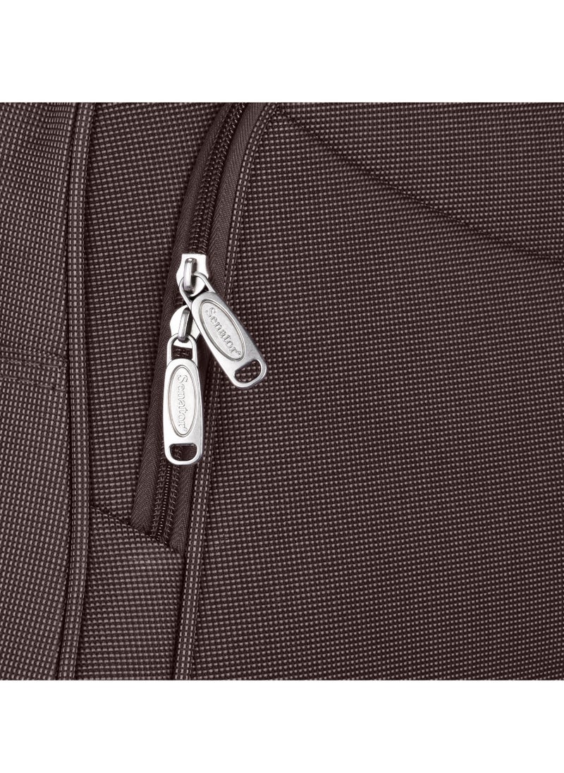 SENATOR - Travel Duffle Bag for Unisex Lightweight Nylon Bag Multi Pocket Water & Scratch Resistant Adjustable Shoulder Strap Weekend Bag Convenient Carry On Luggage for Camping Training 48L Brown EA218 - Image 1
