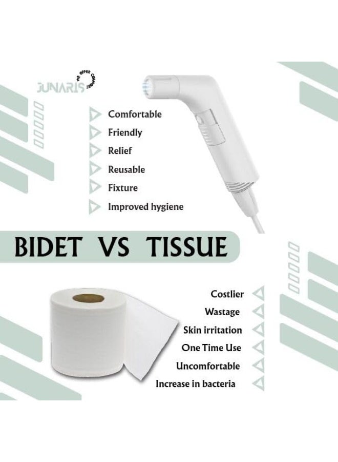 جوناريس بيديه محمول، بيديه سفر محمول، بخاخ بيديه شخصي محمول، بخاخ كهربائي، بيديه سفر، تخييم، نظافة شخصية، تنظيف، رعاية الطفل، بخاخ بيديه المرحاض - Image 3