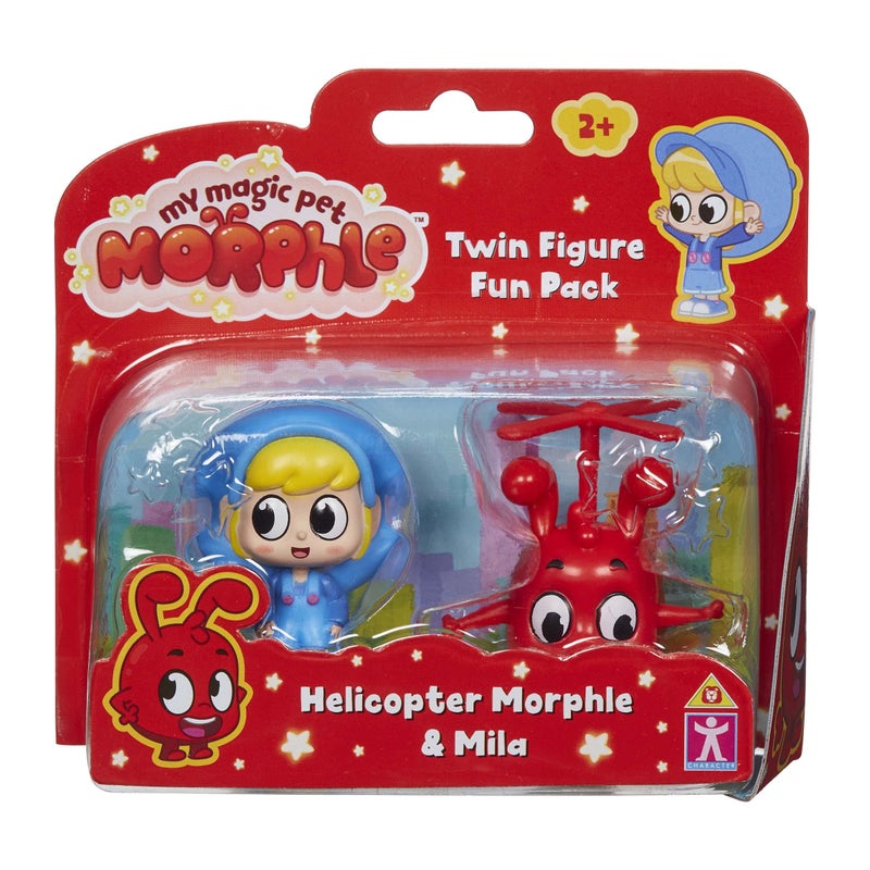 Character Options MORPHLE TWIN FIGURE FUN PACK, Moonbug Toys, Imaginative Play Figure Set, Gift For 2-5 Year Old - Image 1