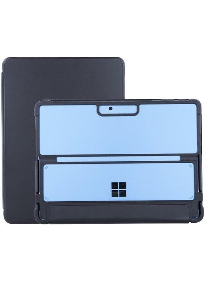 Compatible with 13 Inch Microsoft Surface Pro 11 / 10 9,Multi-Angle Stand Rugged Clear Leather Protective Cover,Compatible Type Cover Keyboard  - Image 3