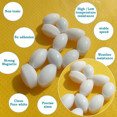 BBTCTY Magnetic Stirrer Stir Bar PTFE Magnetic Mixer Stir Bars (6x10mm, Olive Shape, 10pcs) - Image 5