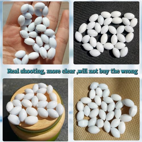 BBTCTY Magnetic Stirrer Stir Bar PTFE Magnetic Mixer Stir Bars (6x10mm, Olive Shape, 10pcs) - Image 2