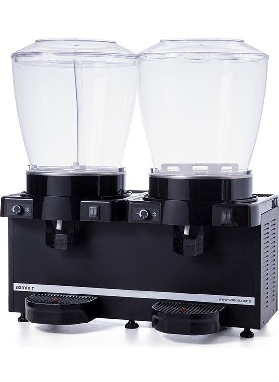 Eurofaz - Samixir Panoramic Twin 22+22 Lt Fountain-Mixer Cold Drink Machine SM44-AB - Image 1