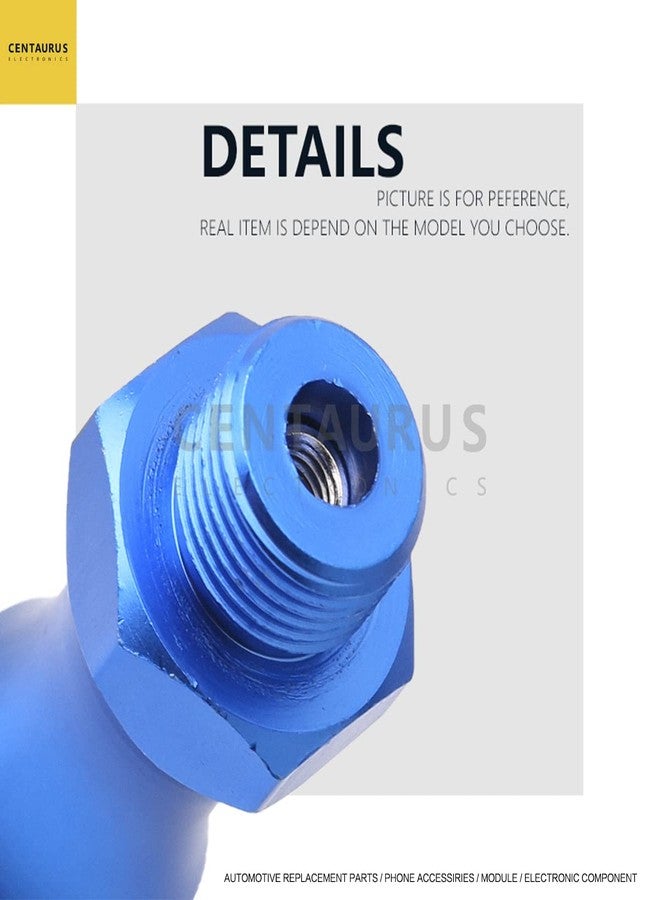 CE Centaurus Electronics CENTAURUS 4Pcs Wheel Hex Drive Hub Adapter 12mm to 17mm Wheel Extension Widener 30mm Offset for RC4WD 1/10 Off-Road RC Car Monster Truck Tires Aluminum Blue - Image 5