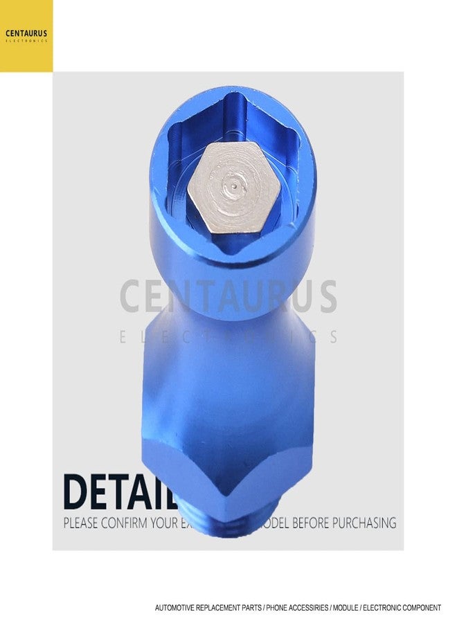 CE Centaurus Electronics CENTAURUS 4Pcs Wheel Hex Drive Hub Adapter 12mm to 17mm Wheel Extension Widener 30mm Offset for RC4WD 1/10 Off-Road RC Car Monster Truck Tires Aluminum Blue - Image 4