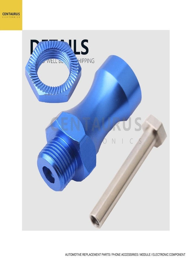 CE Centaurus Electronics CENTAURUS 4Pcs Wheel Hex Drive Hub Adapter 12mm to 17mm Wheel Extension Widener 30mm Offset for RC4WD 1/10 Off-Road RC Car Monster Truck Tires Aluminum Blue - Image 3