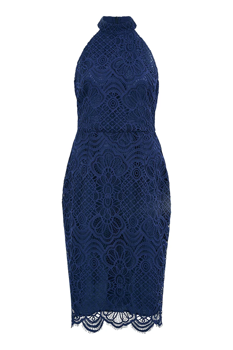 Yumi Navy Lace Dress