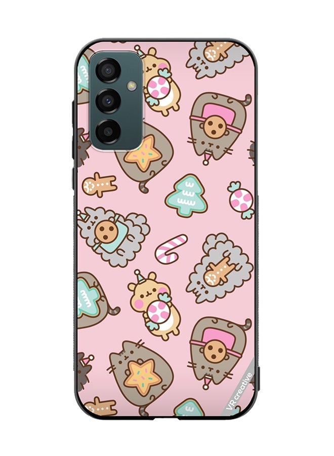 VR CREATIVE Protective Case Cover For Samsung Galaxy M23 Business Cat Design Multicolour - Image 1
