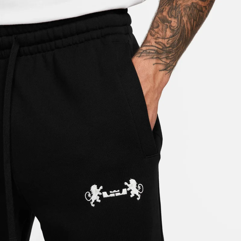 Nike black Men's LeBron Open Hem Fleece Trousers for Men | Best Price UAE
