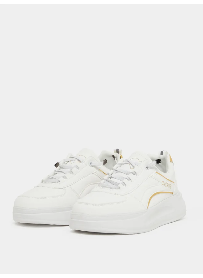 ستايلي Styli Court Lace Up Sneakers