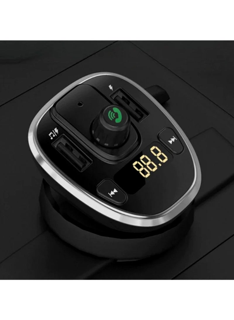 Yesido FM Transmitter Car Charger, 3A Dual USB Ports, U-Disk TF Card  - Image 4