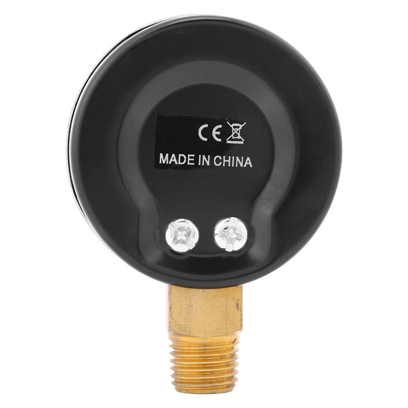 Durable Metal Case Pressure Gauge 1 4 NPT 0 200 PSI 0 14 Bar Dual Scale Air Compressor Hydraulic - Image 4