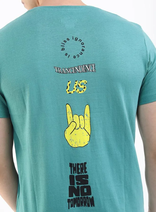HIGHLANDER HIGHLANDER Graphic Print Slim Fit T-Shirt