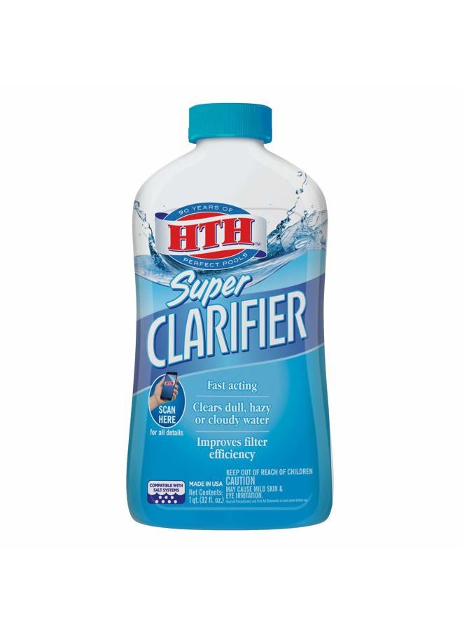 HTH 67023 سوبر كلاريفير منظف حمام السباحة, 32 fl oz - Image 1