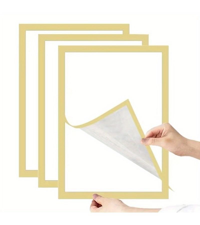 إطارات حائط سوداء A6 عصرية مغناطيسية عدد 2 قطع عرض بلاستيكي - Image 4
