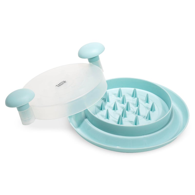 Tasty Meat Shredder, Effortless Pulled Pork, Chicken, and Beef, Non-Slip Base for Stability, Dishwasher Safe, 10-Inch, Aqua - Image 1