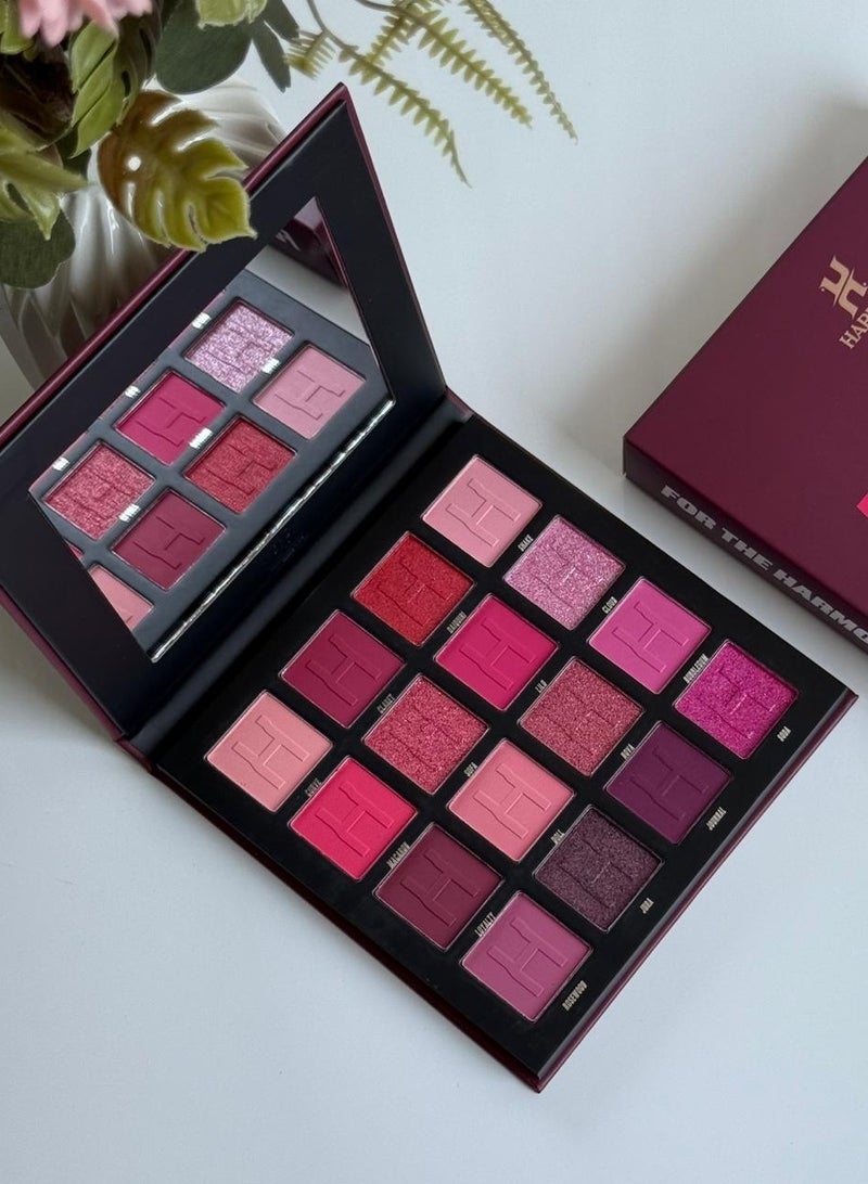 هارموني بيوتي  لوحة ظلال العيون هارموني بيوتي بالتوت، 16 لونًا - Image 1