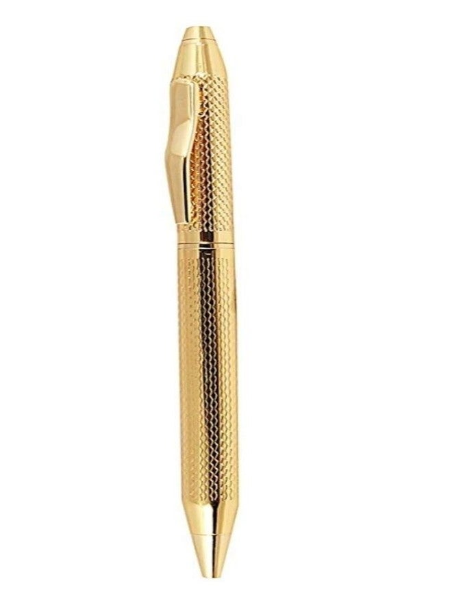 SMART WORLD Superior Gold slim ball pen with Cadaceus designed paper weight stand for gifting to Doctors,Medical students,Clinics,Hospital events specially on birthdays. - Image 2