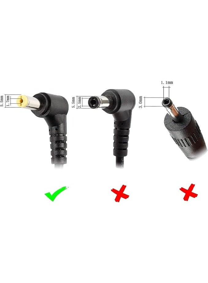 Terabyte 45W Laptop Adapter Charger for E15 E5-573G-566S 19V 2.37A Connector Size: 5.5x1.7mm - Image 2
