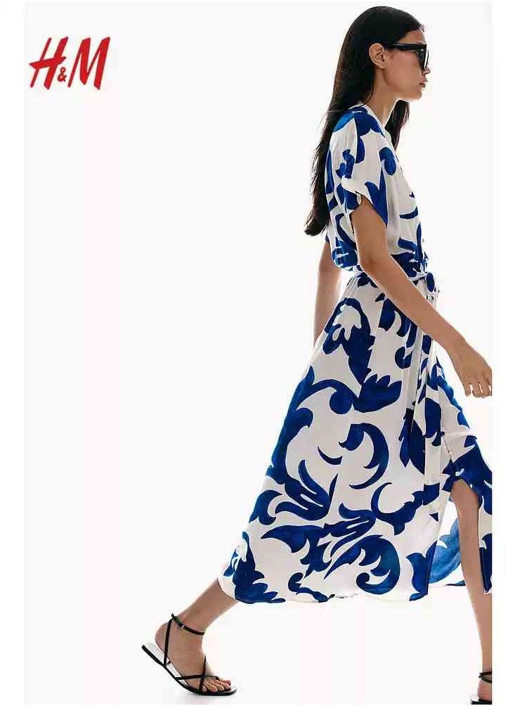 H and M - HM Women's New Loose Lightweight Comfortable And Fashionable Dress - Image 1