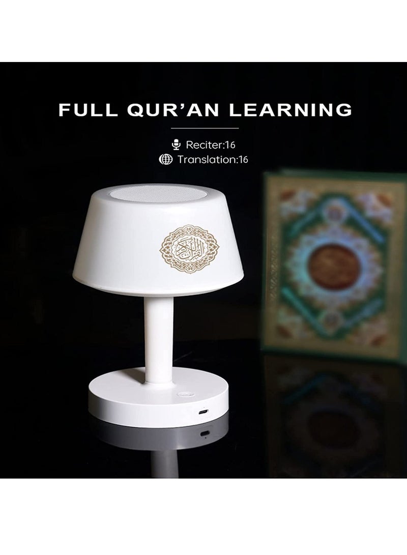 ELTRAZONE Table Lamp Quran Speaker, Muslim Bluetooth Speaker, Digital Speaker with Remote & Mobile App Night Light Desk Lamp for Kids - Image 2