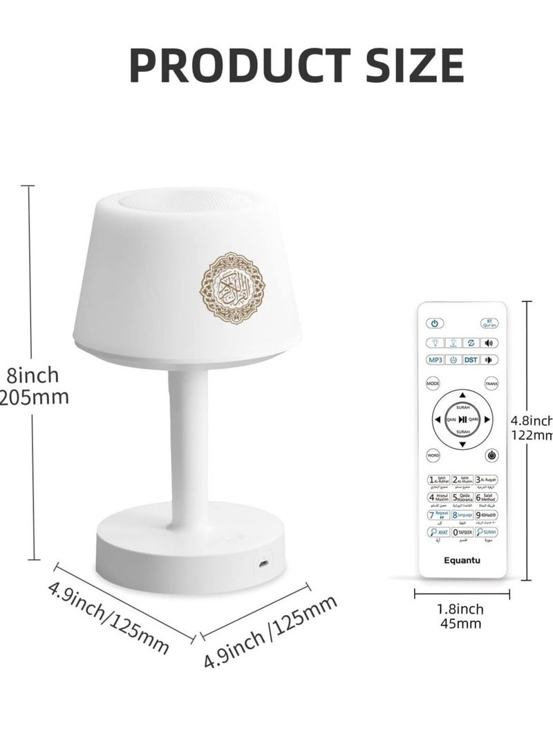 ELTRAZONE Table Lamp Quran Speaker, Muslim Bluetooth Speaker, Digital Speaker with Remote & Mobile App Night Light Desk Lamp for Kids - Image 5