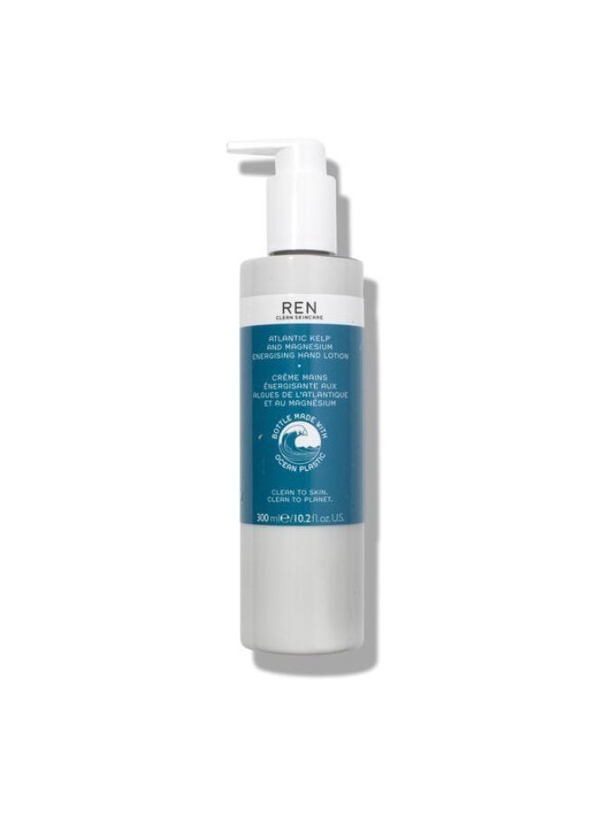 REN CLEAN SKINCARE ATLANTIC KELP & MAGNESIUM ENERGISING HAND LOTION  300ML 