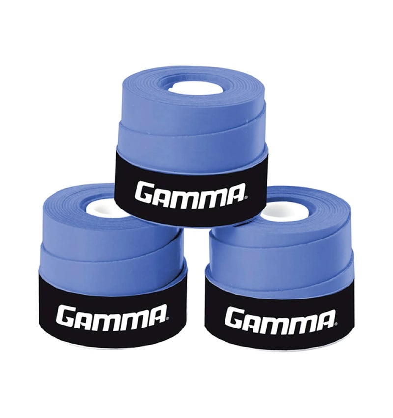 Gamma Sports Supreme Tac Baseball Grip Wrap (3 Pack) – Tacky, Absorbent, Non-Slip, Easy to Apply – Great for Any Size Handle, Aluminum or Wood Bat, Blue - Image 1