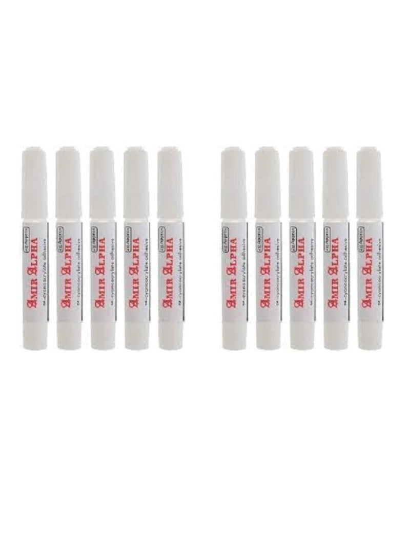 Glue Adhesive All Purpose Transparent Strong Adhesive Fast - Tube 2g x 10 pcs