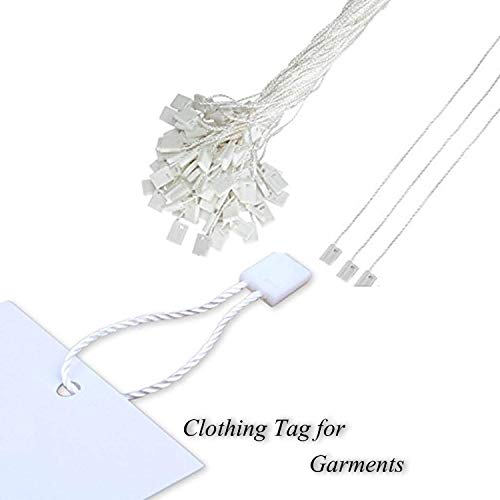 Self Lub 1000 Pcs Clothing Tag String, Durable Hang Tag Cords for Garments, Dress Hang Tag Strings for Retail & Boutique Use (White) - Image 3