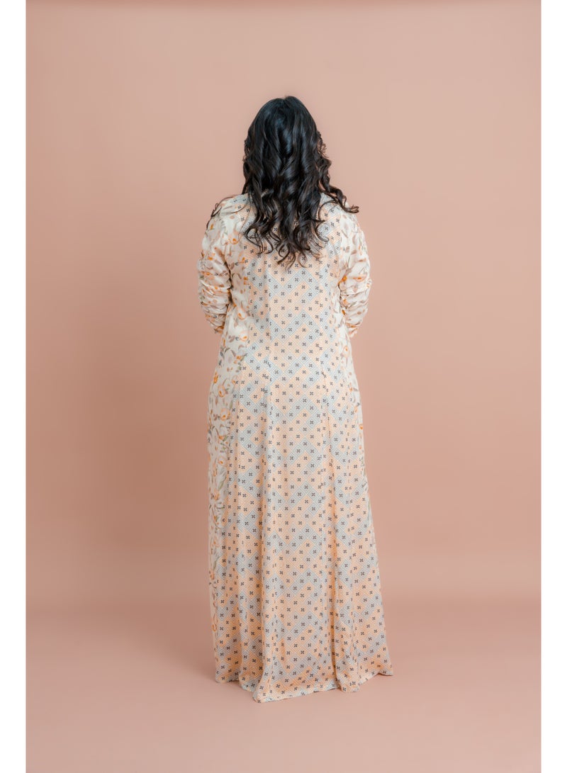 IKKXA Modern Muse Floral Co-Ord IK082 Beige - Image 4