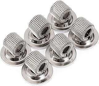 BTSKY 6PCS Stainless Steel Pen Holder Clips- Self Adhesive Pen Pencil Holder Pen Clip Holder with Adjustable Spring - Image 1