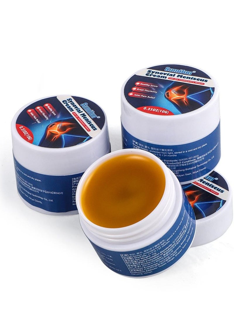 Sumifun عبوة من 3 كريمات لتخفيف آلام الركبة تعالج التهاب الغشاء الزليلي ورعاية الغضروف الزليلي ومرهم التهاب المفاصل في الساق وآلام العظام واللصقات الطبية - Image 1