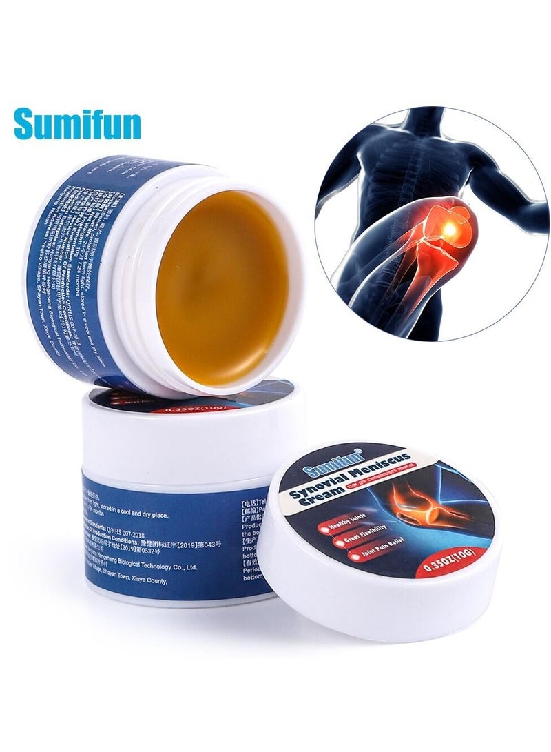 Sumifun عبوة من 3 كريمات لتخفيف آلام الركبة تعالج التهاب الغشاء الزليلي ورعاية الغضروف الزليلي ومرهم التهاب المفاصل في الساق وآلام العظام واللصقات الطبية - Image 2