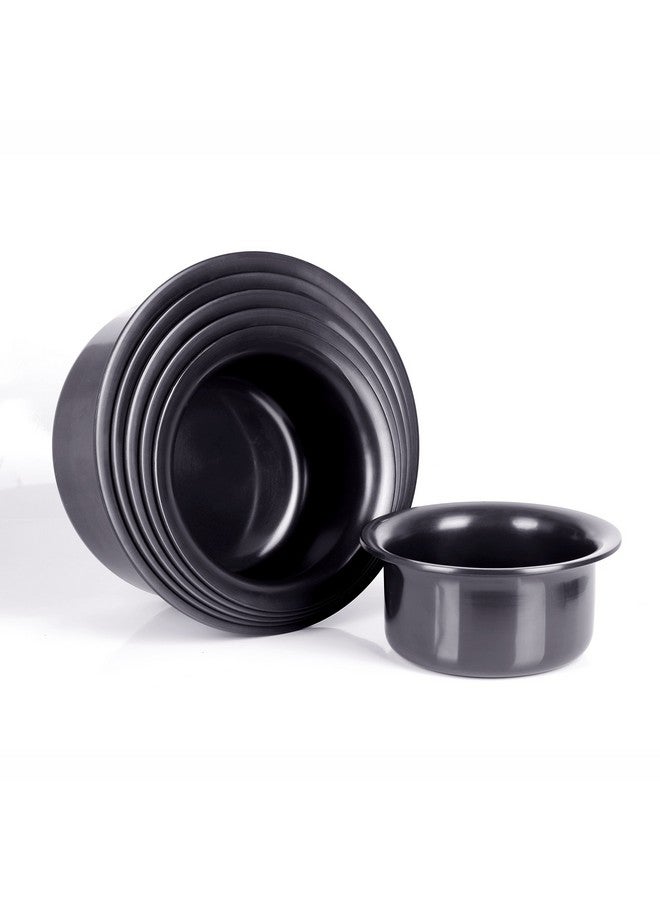 Sumeet Hard Anodised Non-Stick Aluminium Tope Set 9-14 Cookware Set (6 Piece, Black), 9.8 Liter - Image 1