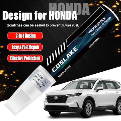COSLAKE Car Touch Up Paint(Sonic Gray Pearl(NH-877P/138P)) for Honda, Car Paint Scratch Repair Kit, Quick & Easy Solution to Repair, 2 in 1 Scratch Remover Pen with Color-Matched - Image 2