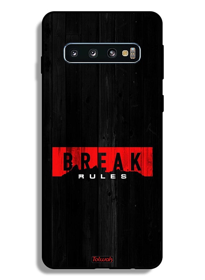 Tolwak Samsung Galaxy S10 Protective Case Cover Break Rules - Image 2