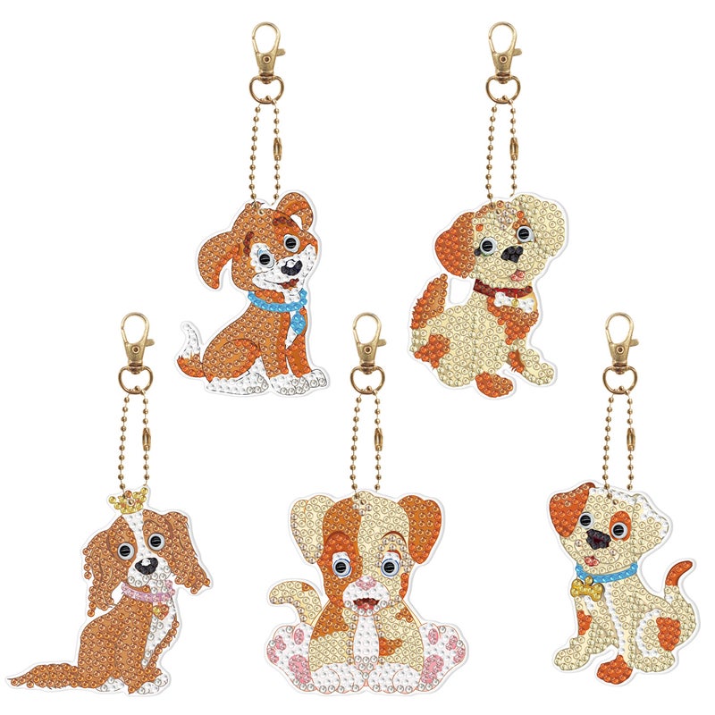 Diamond Painting Peripheral Diamond Handmade Diy Dot Diamond Sticker Embroidery Pvc Acrylic Cartoon Keychain Available For - Image 5
