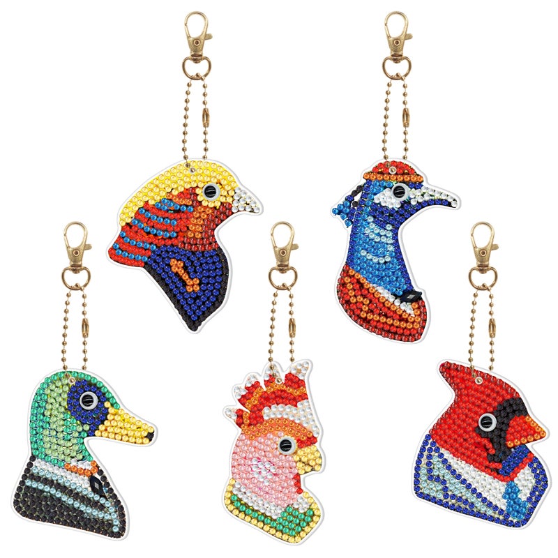 Diamond Painting Peripheral Diamond Handmade Diy Dot Diamond Sticker Embroidery Pvc Acrylic Cartoon Keychain Available For - Image 1