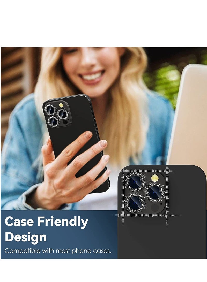 ELTRAZONE for iPhone 14 Pro - iPhone 14 Pro Max Camera Lens Protector, 9H Tempered Glass Camera Cover Screen Protector Metal Individual Ring for iPhone 14Pro 6.1 inch iPhone 14 ProMax 6.7 inch (Graphite Gray - Image 5