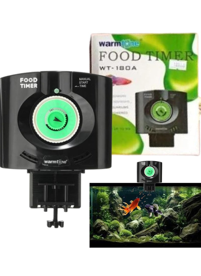 warmtone TAMAM AQUARIUM  Automatic Food Timer for Aquarium Fish Tank Pet Food Feeder WT 180 A  - Image 1